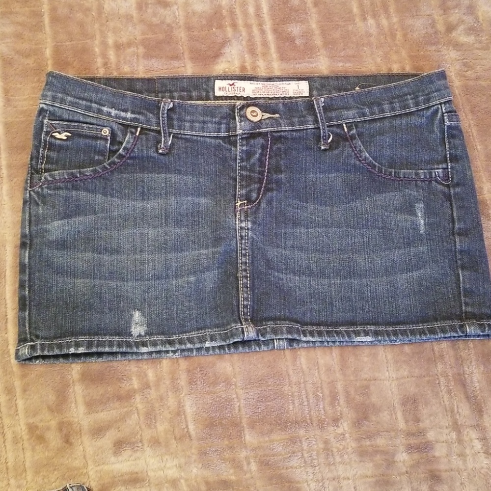 Hollister denim skirt size 1